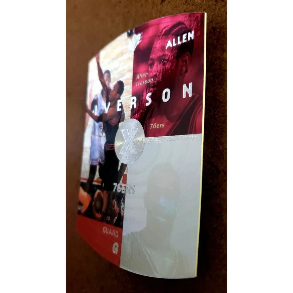 1997-1998 Upper Deck SPx ALLEN IVERSON NBA Die-Cut Basketball Card #30 76ERS HOF